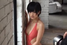 【お宝】NMB48 山本彩の水着グラビア撮影風景 #2