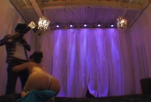 撮影会に来た男たちのザーメンをつぎつぎと搾り取るお姉さん。