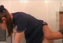 (無)受付嬢のセフレに制服を着せたままフェラさせる！